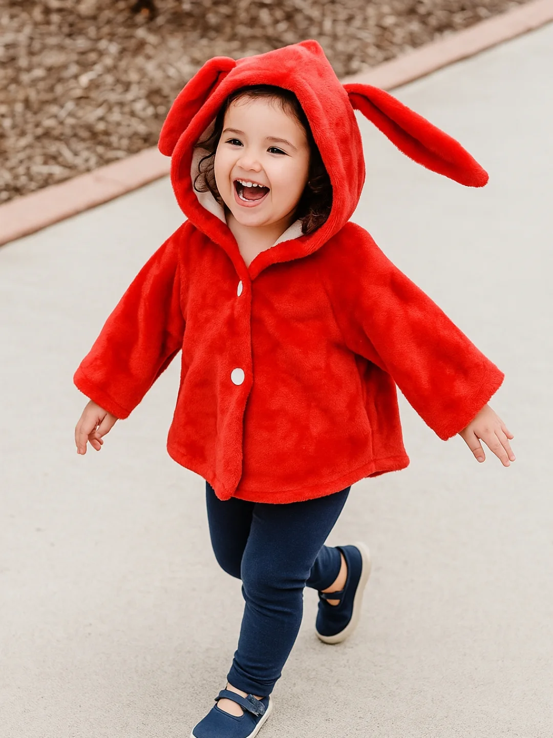 شنل تدی پاییزه دخترانه خرگوشی